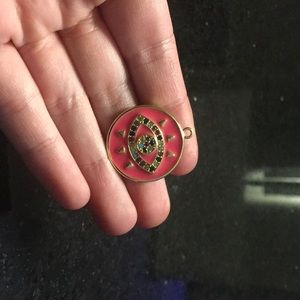 Gorgeous Evil Eye Pink Pendant (NWOT)